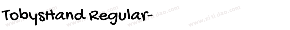 TobysHand Regular字体转换